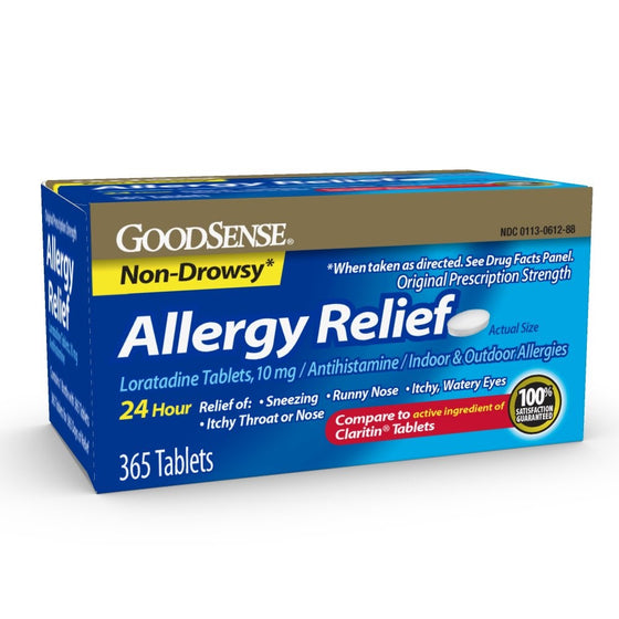 GoodSense Allergy Relief Loratadine Tablets, 10 mg, 365 Count