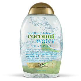OGX Weightless Hydration Coconut Water Shampoo, (1) 13 Ounce Bottle, Paraben Free, Sustainable Ingredients, Lightweight and Hydrating and Shining with Electrolytes