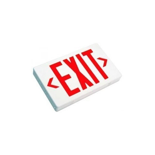 Dysmio Lighting LED Exit Sign with Battery Backup - Red Letters