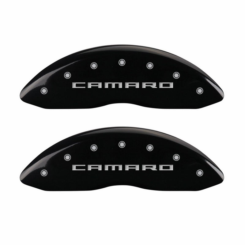 MGP Caliper Covers 14036SCS5BK Caliper Cover with Black Powder Coat Finish, (Set of 4)