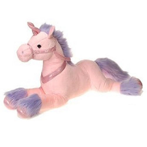 Fiesta Toys 33" Plush Laydown Jumbo Unicorn, Pink