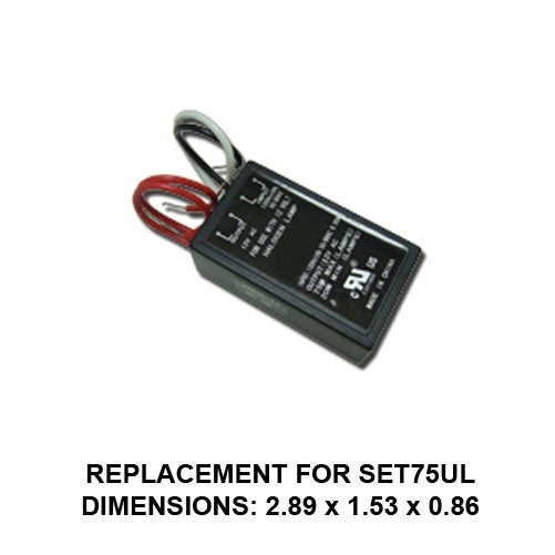 12V 75W Electronic Transformer - Replacement for SET75UL