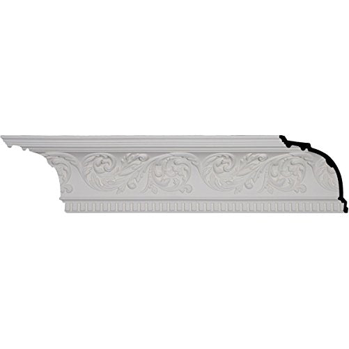 Ekena Millwork MLD08X08X11HA 8 5/8-Inch H x 8 1/8-Inch P x 11 3/4-Inch F x 96 1/8-Inch L 13-Inch Repeat Harvest Cove Crown Moulding