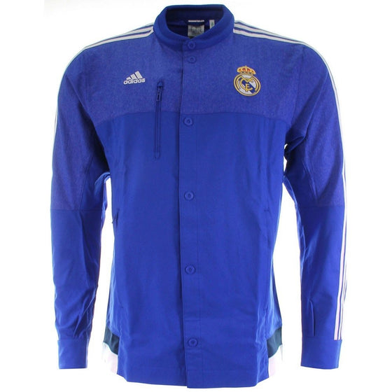 Adidas Real Madrid CF Anthem Jacket (BOBLUE/WHITE) (L)