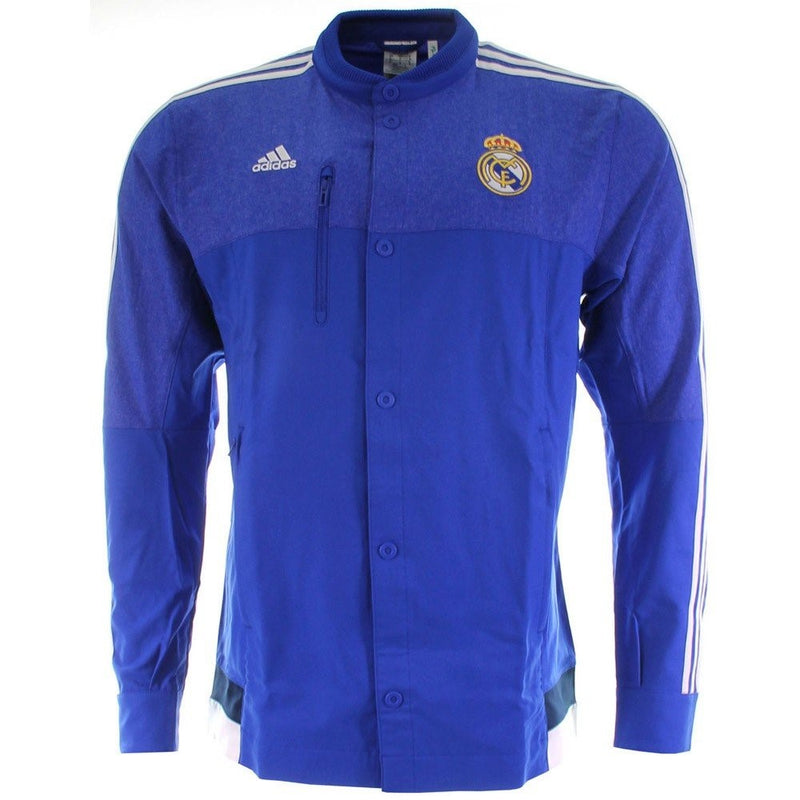 Adidas Real Madrid CF Anthem Jacket (BOBLUE/WHITE) (L)