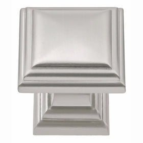 Hickory Hardware HH74554-SN Somerset Collection Knob 1-1/16" Diameter Finish, Satin Nickel