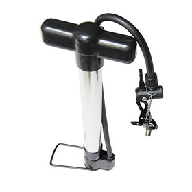 Bicycle Hand Pump - Bike Pump with Foldable Frame Pedal - Mini Lightweight Aluminium Pump with Inflating Accessories