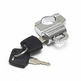 E-Bro Universal Helmet Lock for 7/8" 22-25mm Handlebar Tubing (Chrome)