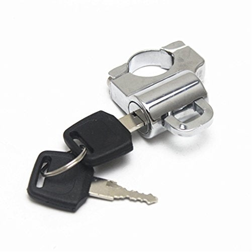 E-Bro Universal Helmet Lock for 7/8" 22-25mm Handlebar Tubing (Chrome)