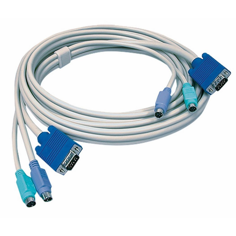 TRENDnet PS2 VGA Combo KVM Male to Male Cable, 10 Feet, TK-C10