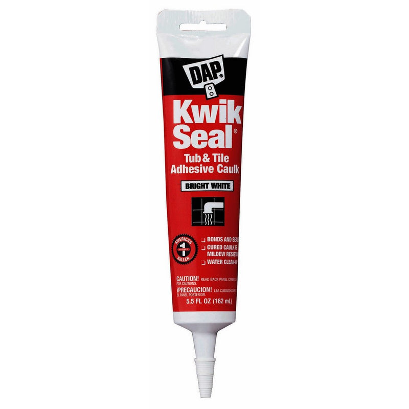 Dap 18001 Kwik Seal Caulk with 5.5-Ounce Tube, White