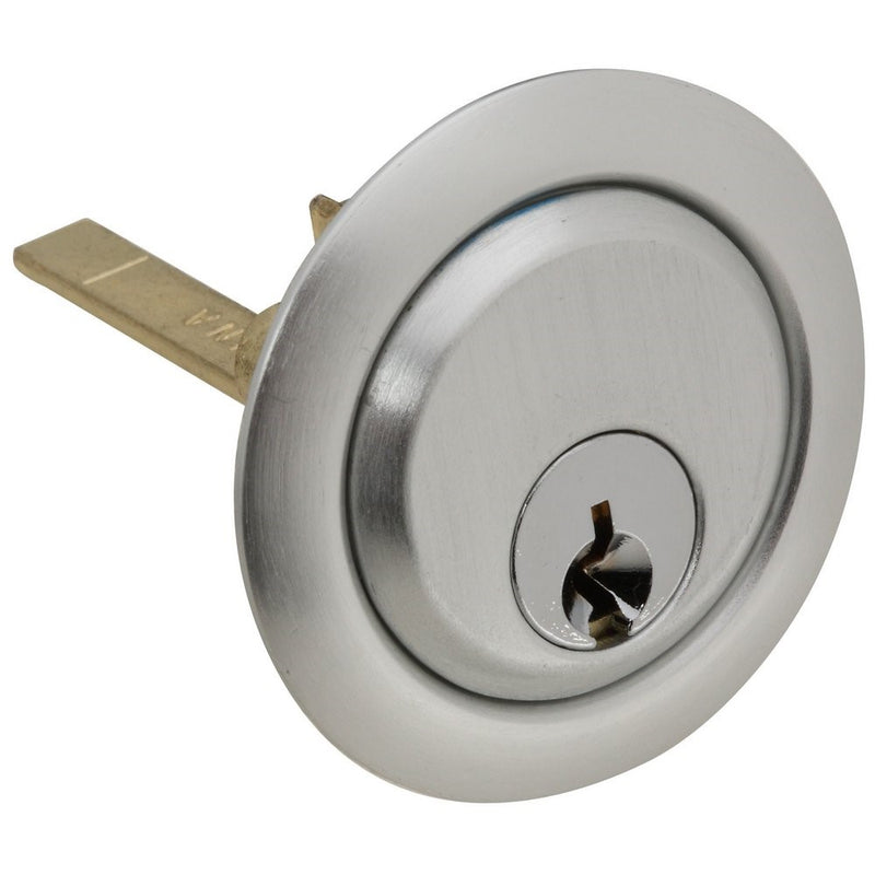 National Hardware N280-768 V7650 Dead Bolt Rim Cylinders in Aluminum, 3-1/8" long, 2" long shaft