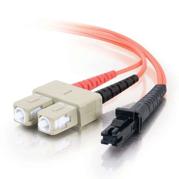 C2G/Cables to Go 33152 MTRJ/SC Duplex 62.5/125 Multimode Fiber Patch Cable (20 Meters, Orange)