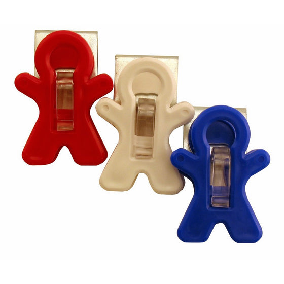 Adams Manufacturing All-American Magnet Man Clip, 3-Pack