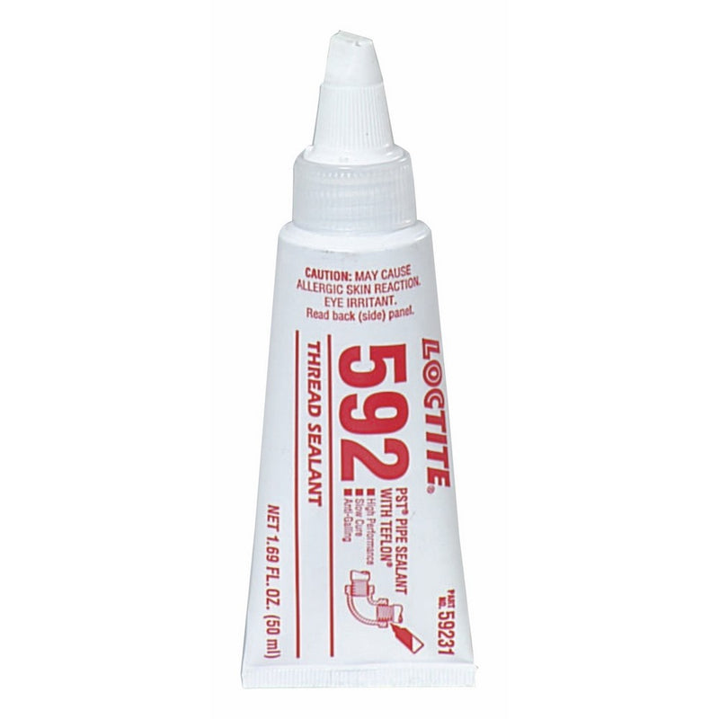 Loctite 88568 White 592 Thread Locker Liquid, Tensile Strength 50 PSI, 400 degrees F Maximum Temperature, 250 mL Tube