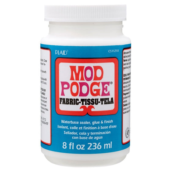 Mod Podge Waterbase Sealer, Glue and Finish for Fabric (8-Ounce), CS11218