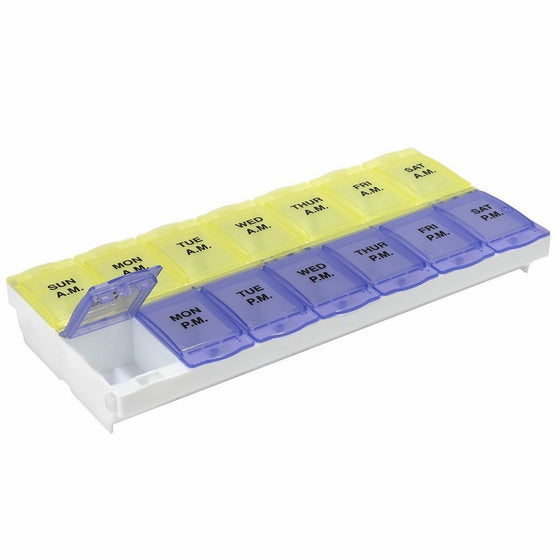 Ezy Dose Weekly Locking AM/PM Pill Planner (2XL)