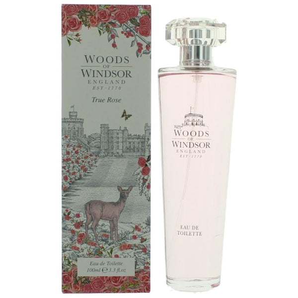 Woods of Windsor True Rose Eau De Toilette Spray for Women, 3.3 Ounce