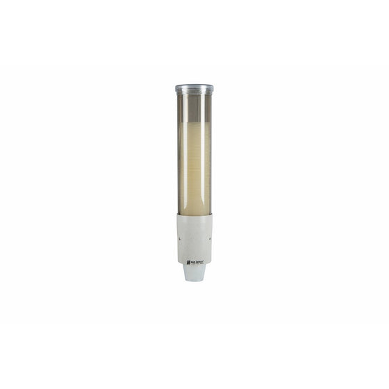 San Jamar C4180 Small Pull Type Water Cup Dispenser with White Sand Throat, Fits 3oz to 4-1/2oz Cone and 3oz to 5oz Flat Cup Size, 2-1/4" to 2-7/8" Rim, 16" Tube Length, Bronze