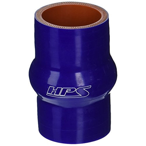 HPS HTSHC-150-BLUE Silicone High Temperature 4-ply Reinforced Straight Hump Coupler Hose, 100 PSI Maximum Pressure, 3" Length, 1-1/2" ID, Blue