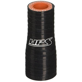 HPS Silicone Hoses HTSR-062-087-BLK Silicone High Temperature 4-ply Reinforced Reducer Coupler Hose, 100 PSI Maximum Pressure, 3" Length, 5/8" > 7/8" ID, Black