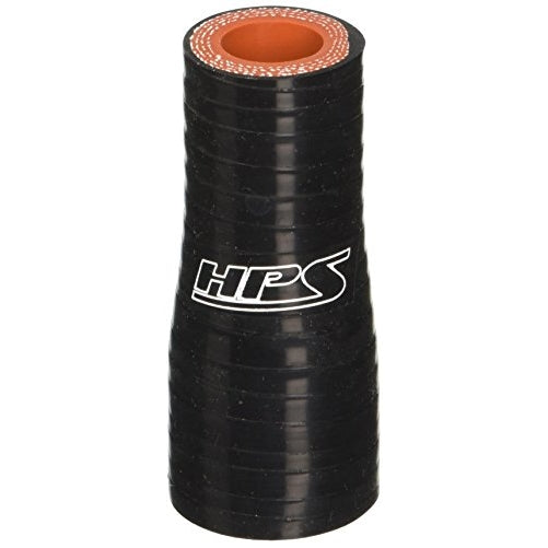 HPS Silicone Hoses HTSR-062-087-BLK Silicone High Temperature 4-ply Reinforced Reducer Coupler Hose, 100 PSI Maximum Pressure, 3" Length, 5/8" > 7/8" ID, Black