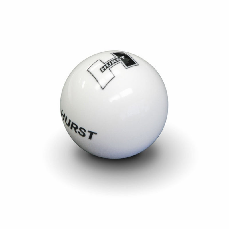 Hurst 1631401 White Universal Knob with Hurst Logo