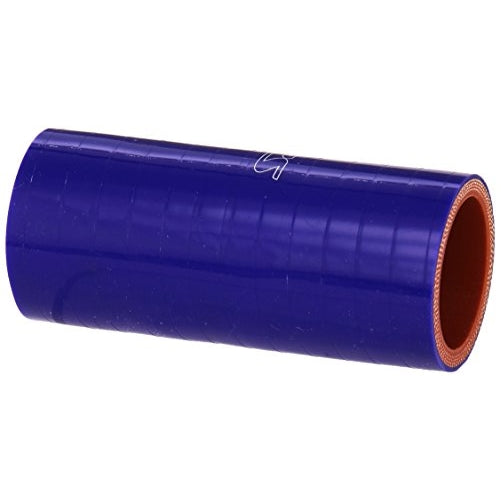 HPS HTSC-138-L4-BLUE Silicone High Temperature 4-ply Reinforced Straight Coupler Hose, 100 PSI Maximum Pressure, 4" Length, 1-3/8" ID, Blue