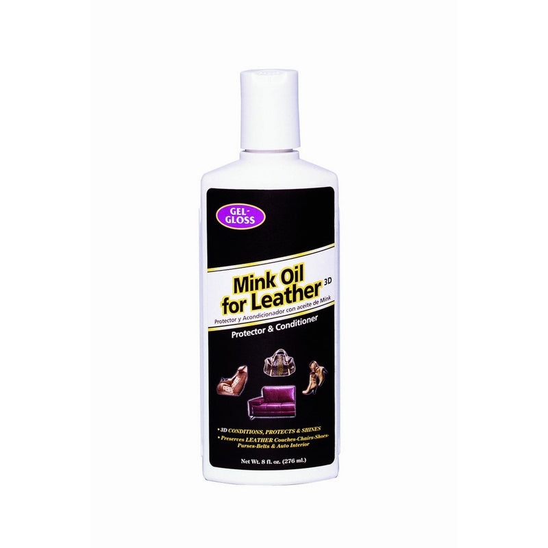 Gel-Gloss TRMO-8 Mink Oil Leather Conditioner and Protector- 8 oz.