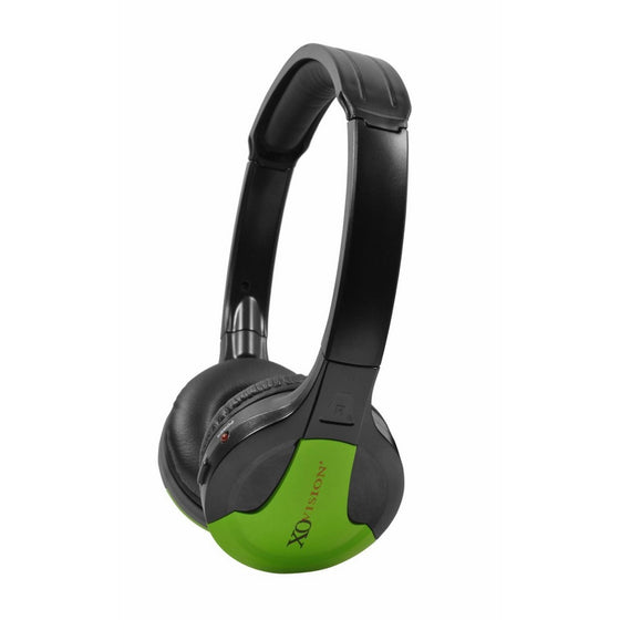 XO Vision Universal IR in Car Entertainment Wireless Foldable Headphones, Green