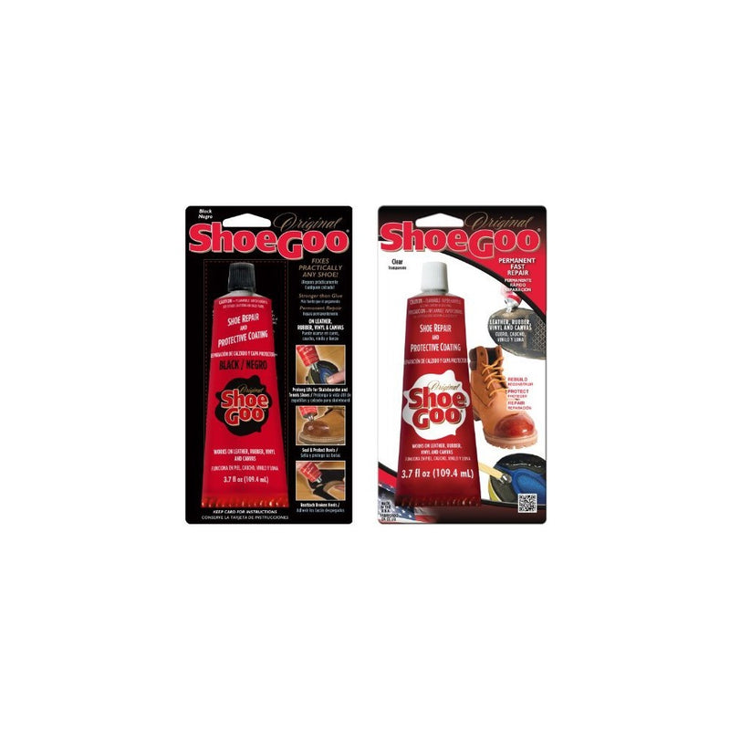 Shoe Goo Shoe Repair 3.7 oz. 2-Pack (1 Clear, 1 Black)