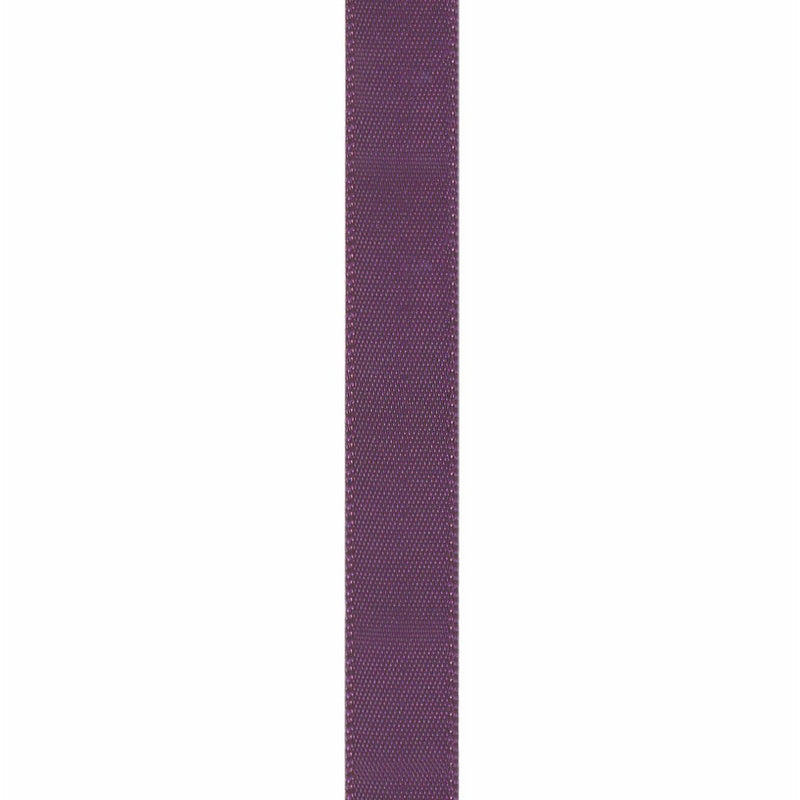 Offray Berwick 5/8" Double Face Satin Ribbon, Eggplant Purple, 50 Yds