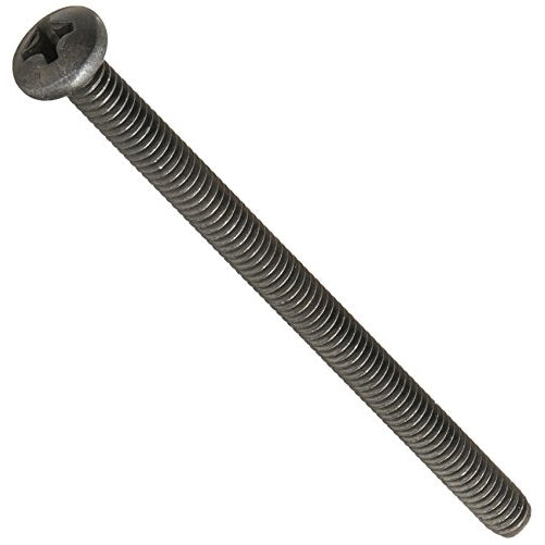 Hard-to-Find Fastener 014973174101 Phillips Machine Screws (12 Piece), 8-32 x 2-1/2", Black