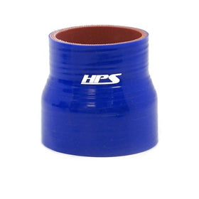 HPS Silicone Hoses HTSR-075-125-BLUE Silicone High Temperature 4-ply Reinforced Reducer Coupler Hose, 100 PSI Maximum Pressure, 3" Length, 3/4" > 1-1/4" ID, Blue