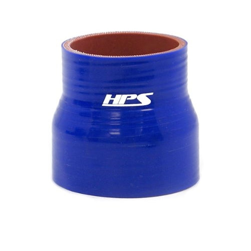HPS Silicone Hoses HTSR-075-125-BLUE Silicone High Temperature 4-ply Reinforced Reducer Coupler Hose, 100 PSI Maximum Pressure, 3" Length, 3/4" > 1-1/4" ID, Blue