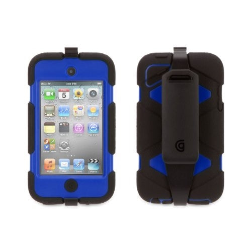 Black / Blue Survivor All-Terrain Case for iPod Touch (4th Gen)