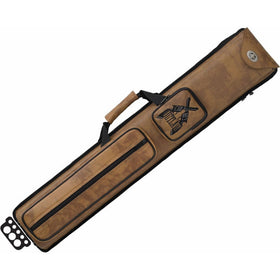 Outlaw 3-Butt and 5-Shaft Nexus Vinyl Pool Cue Case with Guns Design