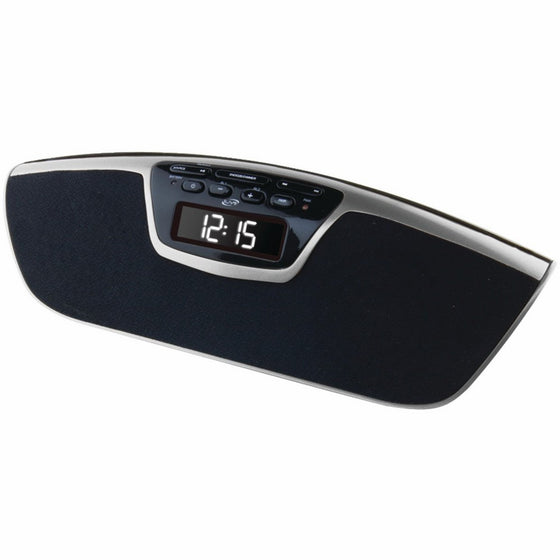 iLive iCB213S Wireless Bluetooth Clock Radio (Silver)