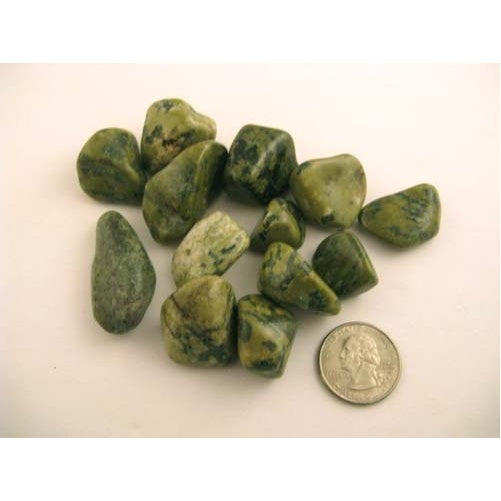 Imperial Serpentine Bulk Tumbled Gemstone Minerals : 1 Pound Wholesale BEST PRICES by Gypsy Palace