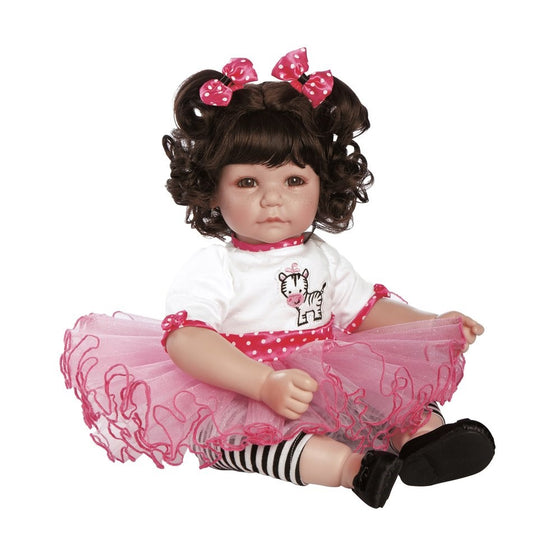 Adora Toddler Zippy Zebra 20" Girl Weighted Doll Gift Set for Children 6 Huggable Vinyl Cuddly Snuggle Soft Body Toy