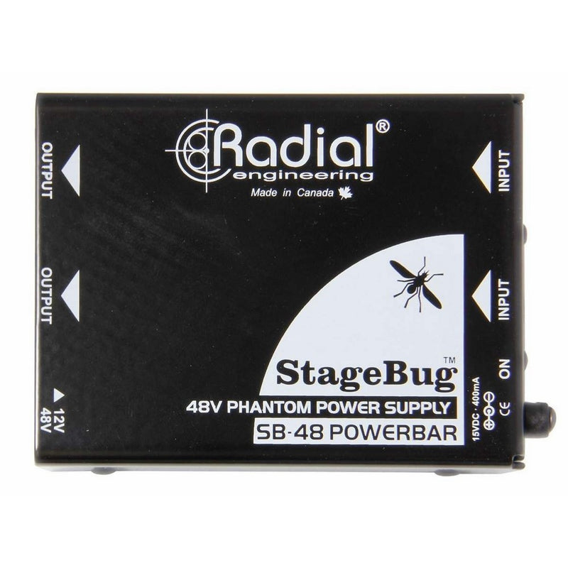 Radial Two ChannelSB-48 Stagebug Phantom Power Supply