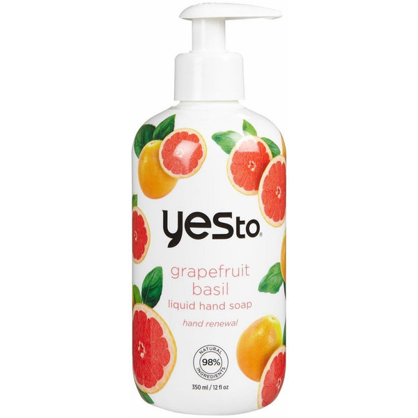 Yes To Grapefruit Basil Liquid Hand Soap, 12 Fluid Ounce