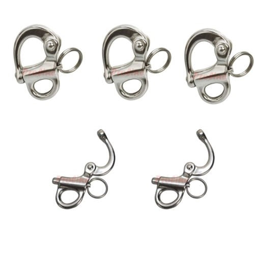 2'' Fixed Eye Snap Shackle Fixeye SS316 Stainless Steel Shackle Fixed Bail