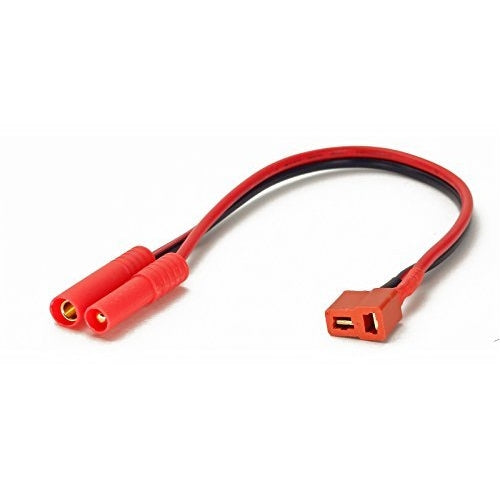 Charger Cable Adapter: Deans T-Plug Female to HXT4mm Redcat 4.0mm Bullet Banana Hobbyking Turnigy Male (Wires Cables Leads Plugs LiPo Battery) by GT Power