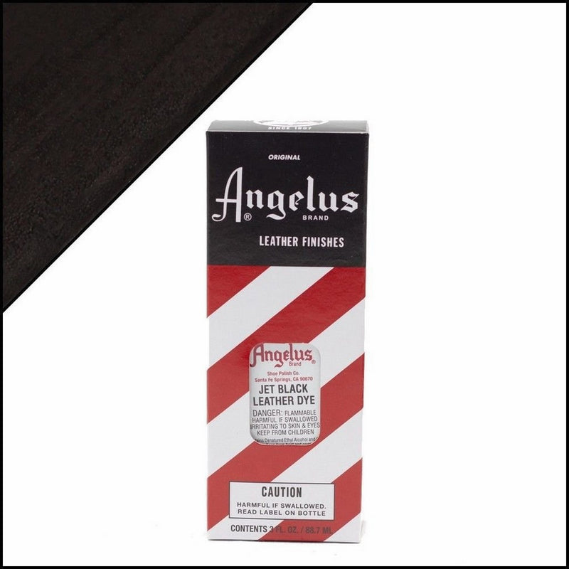 Angelus Brand Leather Dye W/applicator - 3 Oz ''Jet Black''