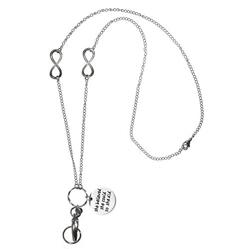 Hidden Hollow Beads Lanyard (Charm Lanyard She believed she could)