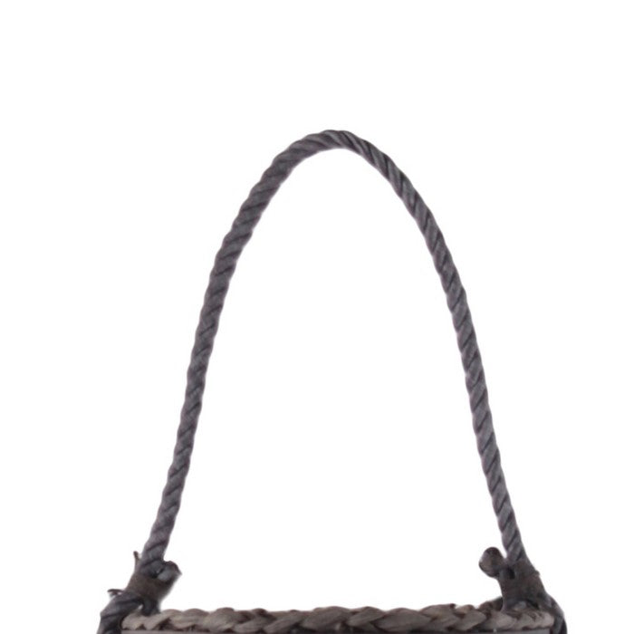 19.50 Inch Bamboo Lantern with Lattice Design and Braided Rope Handle,Brown