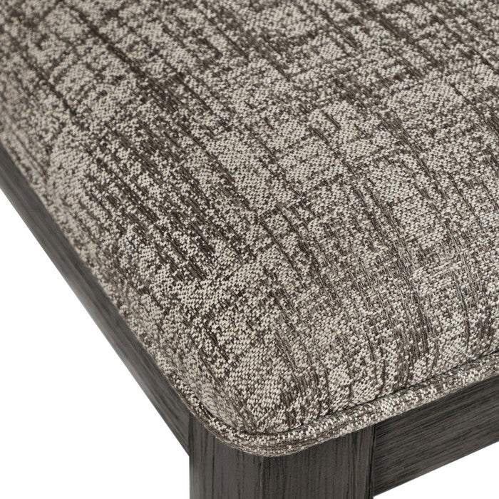 Wooden Counter Height Stool with Fabric Padded Backrest, Set of 2, Brown