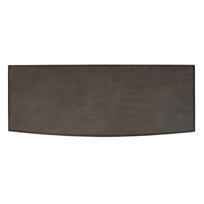 Wooden Sofa Table with 2 Drawer and 2 Open Shelf Storage, Gray