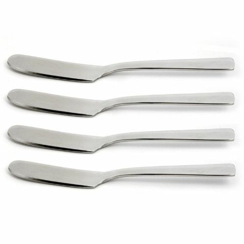 Norpro Set of 4 Polished Silver Stainless Steel Spreaders, Dishwasher Safe, 5447